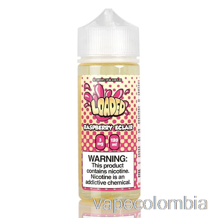 Vape Desechable Frambuesa Eclair - E-líquido Cargado - Vapores Despiadados - 120ml 3mg